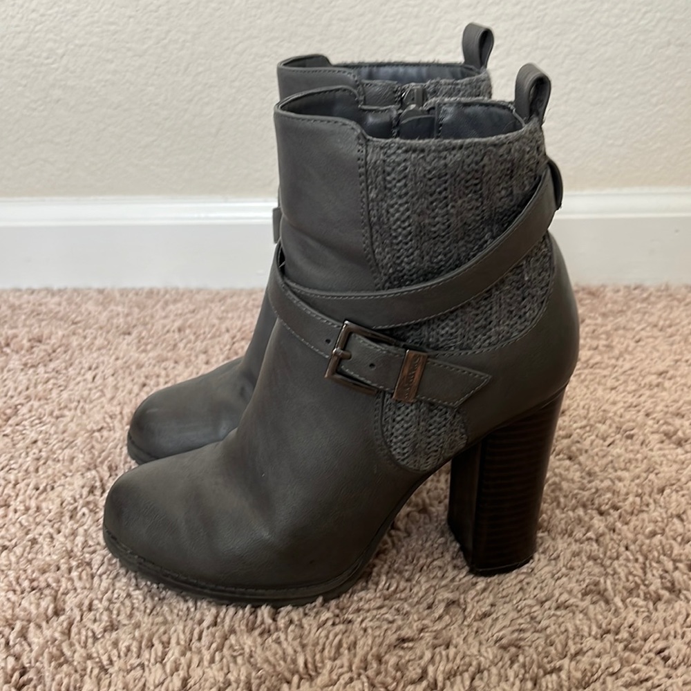 Juicy Couture Sweater Ankle Booties